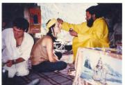 Baba Ashoka Nanda initiates my girlfriend in the Hinduism Religion
