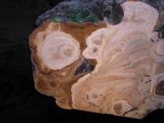 Piece of Stalectite sawn through. Amazing colours.