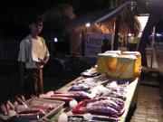 Some of the variety of fresh fish on display for dinner