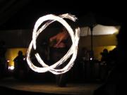 Fire twirler at the big party event! Fire twirler at the big party event!