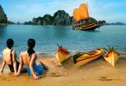 relax on Halong Bay