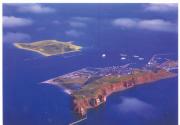 Aerial view of Helgoland and Dune islands