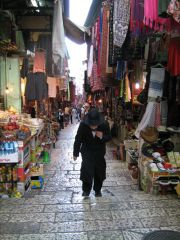 Orthodox man in Old City near Jaffa Gate