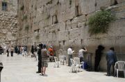 Men's side of the Western or Wailing Wall.