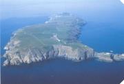 Aerial view of Lundy Island