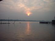 Dawn breaking at Kochi Backwaters near Eranakulam