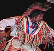 A First Nation Person Dancing.