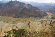 Looking down into Mai Chau Valley