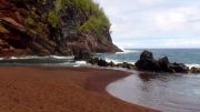 Secluded Red Sand Beach
