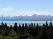 Picturesque of Lake Pukaki with the backdrop of Aoraki-Mount Cook