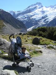 Our short hike with Clayton at Hooker Valley. Awesome!