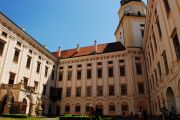 The courtyard of Kromeriz Archbishops Palace