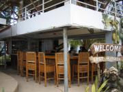 This is the bar. The beachside tables of Lost Horizon are shown in the top photo.