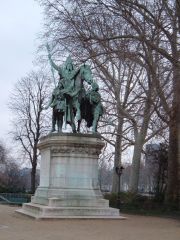 Statue of Charlemagne outside of Notre Dame