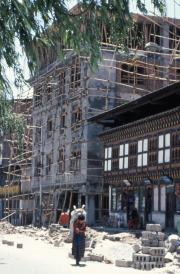 Bhutan, Thimpu, Building Houses