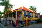 Colourful architecture of St Maarten