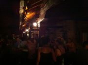 Night at Caffe Eldino in Mostar.