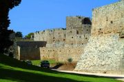 Rhodos old town walls