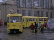 A tram at the Central Market