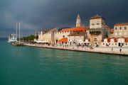 Trogir's outer channel, southern end of the island