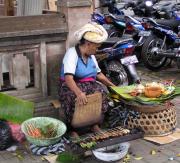 Satay seller in the market