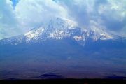 Mount Ararat, allegedly a place where Noah's Ark landed after the The Flood.