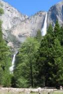 Yosemite Falls from Ahwahnee Patio