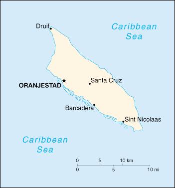 Map of Aruba