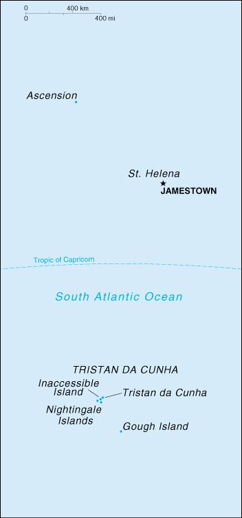 Map of St. Helena