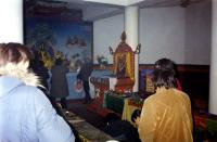 Kyzyl. Buddhist ceremonies in the Tibetan monastery