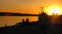 sunset at lakes entrance