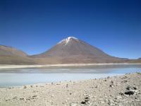 Colourful lakes and snow-topped volcanoes