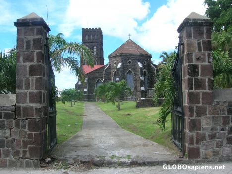 Postcard Gate to the cathedral
