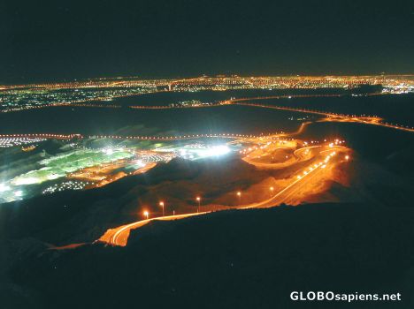 Postcard Al Ain by night