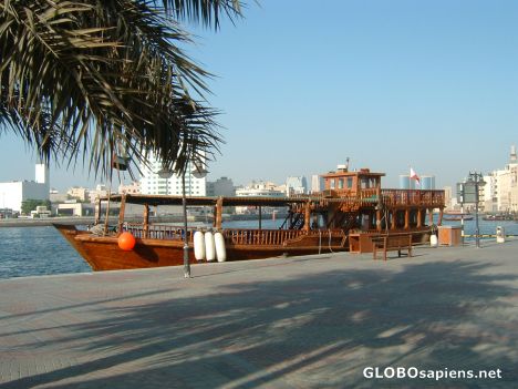 Postcard Dhow at Dubai Creek