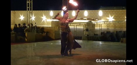 Postcard Dance with fire...