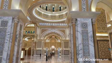 Postcard Main hall in Al Watan