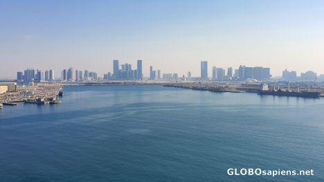 Postcard The skyline of Abu Dhabi