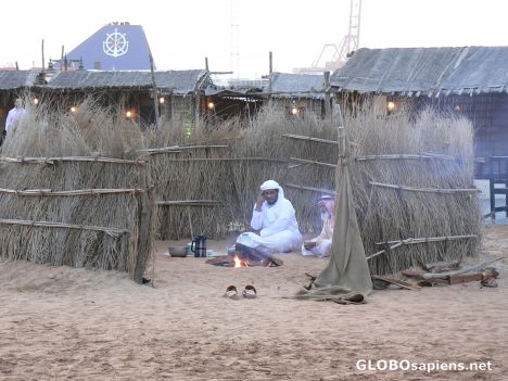 Postcard The modern bedouin