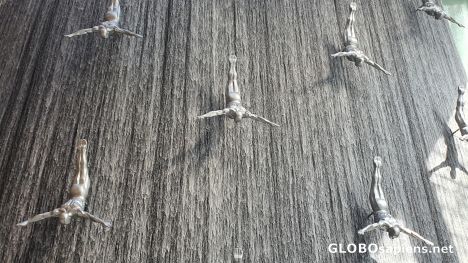 Postcard Waterfall in Dubai Mall