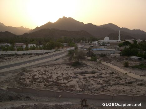 Postcard Sunset over Hatta Mosque