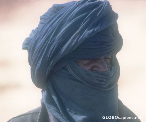 Postcard Touareg in Tagelmust