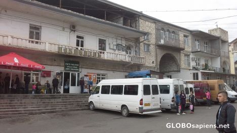 Postcard Avtovokzal in Stepanakert