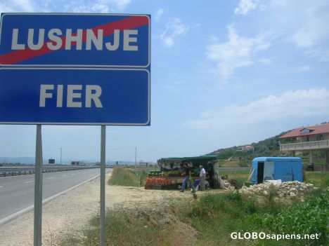 Postcard Buying fruits in Lushnje