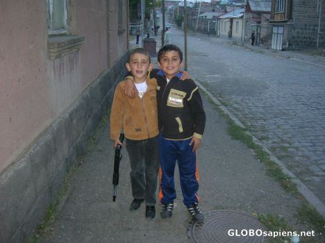 Postcard My two young friends