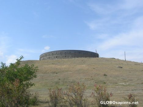 Postcard Old Russian fortress looking a Spanish corrida