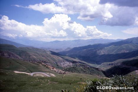 Postcard Armenia, View from Selim Carawanserai