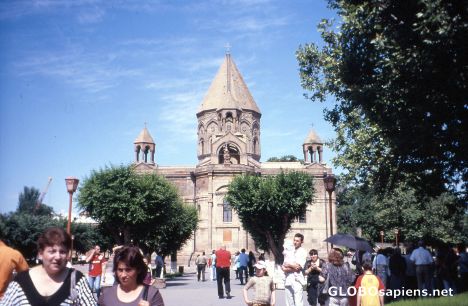 Postcard The cathedral Etschmiatsin