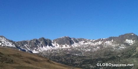 Postcard Pyrenees Mountains