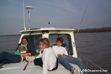 Postcard Wife, kids and Snappy